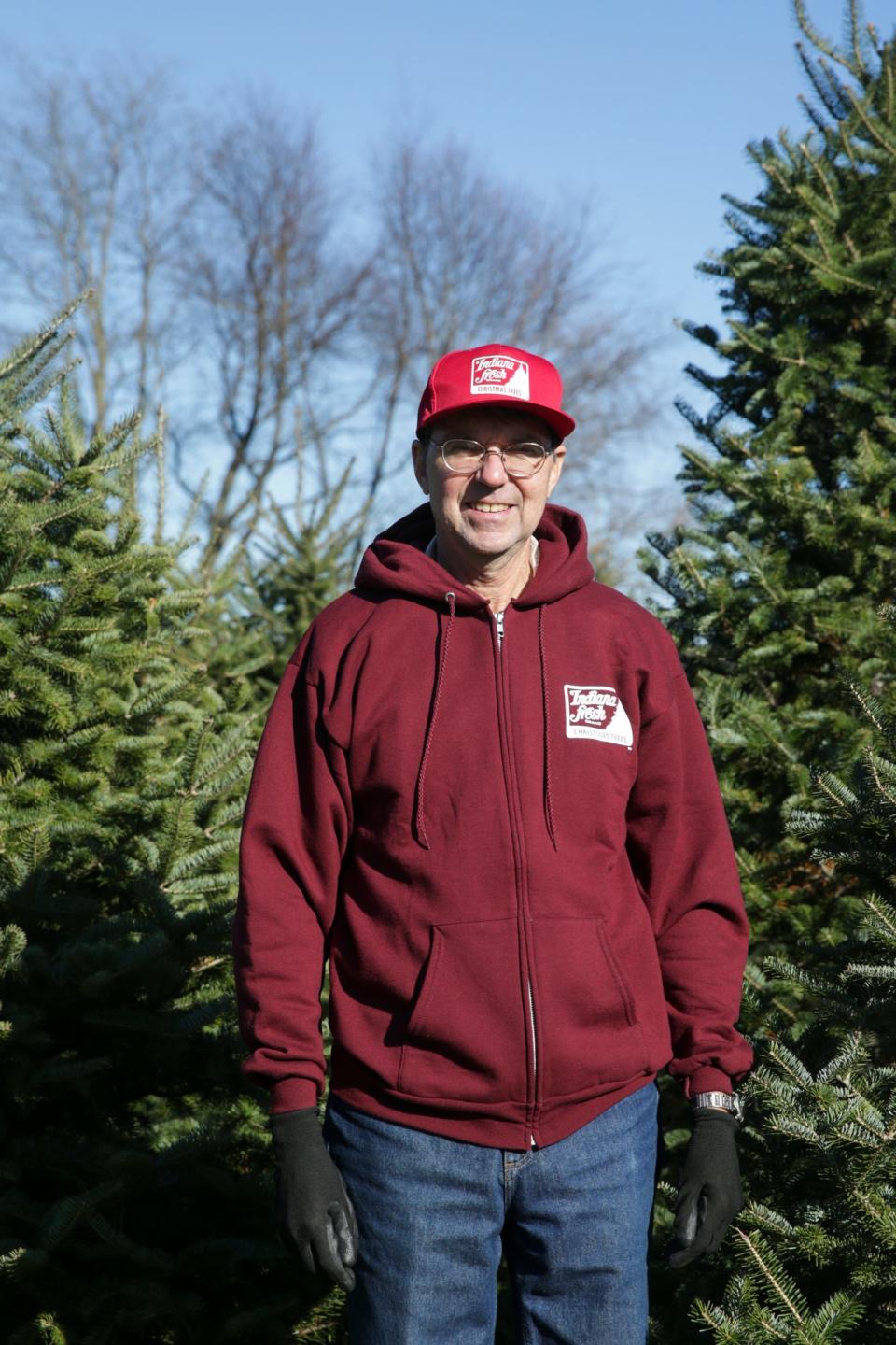 Buck Wagner, owner of Making Memories Christmas Trees, 5216 E 600 S, stands for a portrait, Monday, Nov. 22, 2021 in Lafayette.