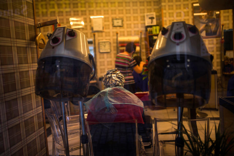 Hair salon in Madrid, Spain