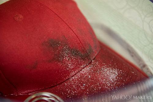 cap inside the tupperware with a shaker ball