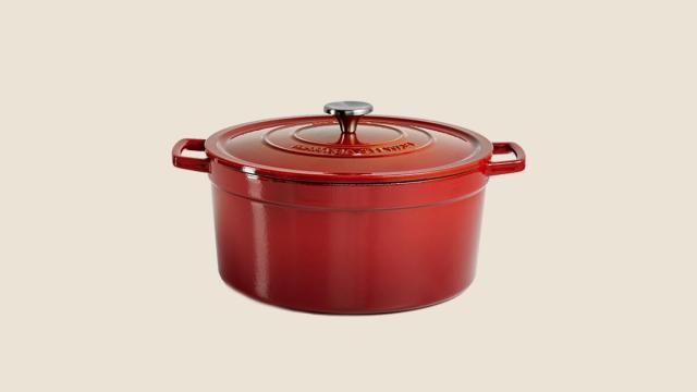 Martha Stewart Heart Shaped Enamel Cast Iron 2-Quart Dutch Oven - Red