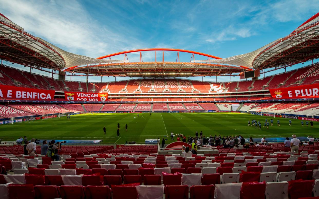 Lisbon's Estadio da Luz will host the 2020 Champions League final - Ahead of the Champions League final stages, football is readying itself to experience a 'very different Lisbon' - GETTY IMAGES