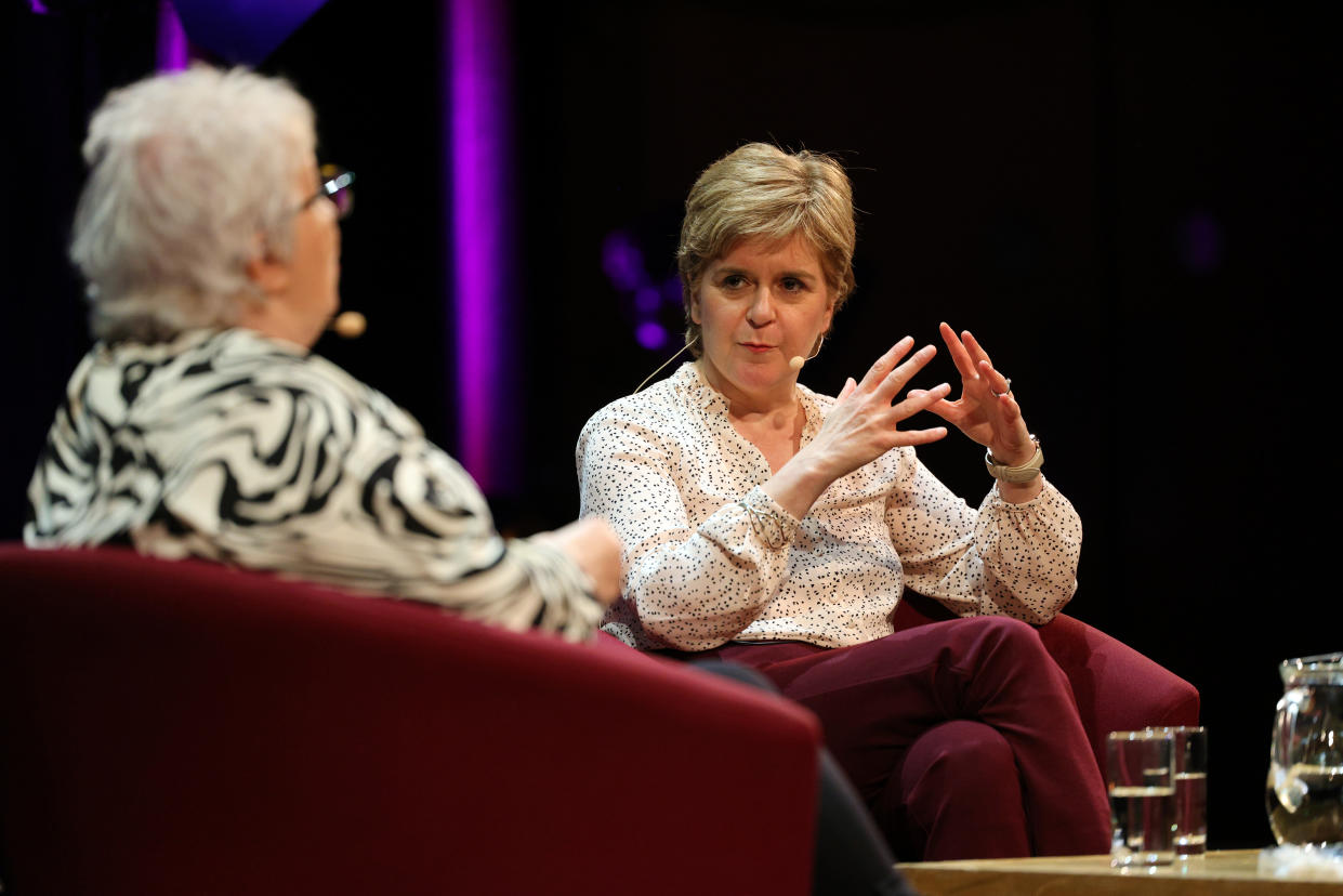 Janey Godley and Nicola Sturgeon