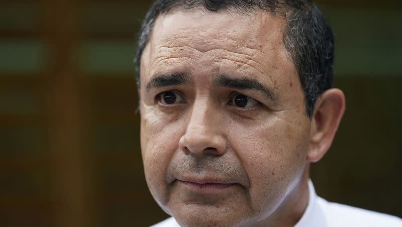 U.S. Rep. Henry Cuellar, D-Texas, talks to a member of the media during a campaign event in San Antonio on May 4, 2022. Cuellar was carjacked late Monday, Oct. 2, 2023, in Washington’s Navy Yard area, about a mile from the U.S. Capitol, multiple media sources reported.