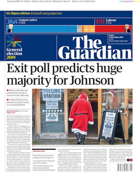 The Guardian front page