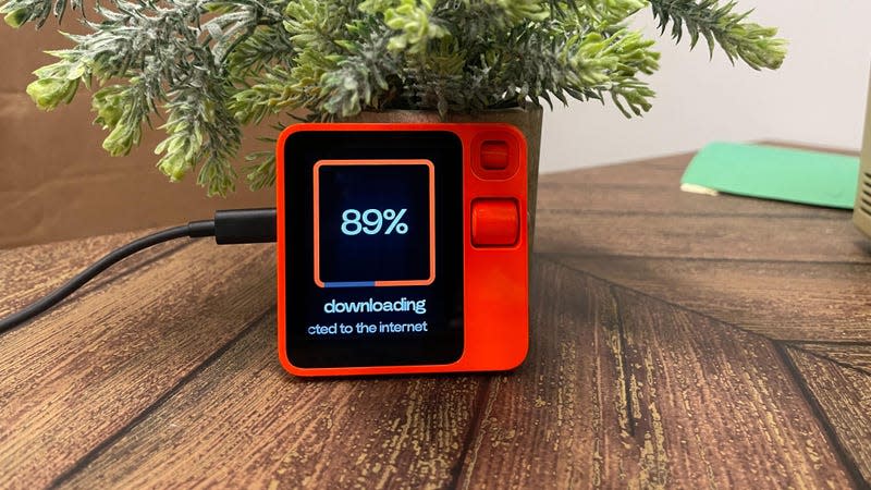Rabbit has already put out a patch that should fix battery issues, though the bigger question with the Rabbit R1 is if the Rabbit would work the same if it were merely an app. - Photo: Dua Rashid / Gizmodo