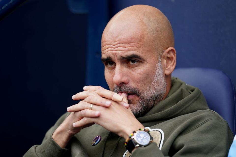 Pep Guardiola’s Manchester City host Chelsea in the Carabao Cup on Wednesday (Nick Potts/PA). (PA Wire)