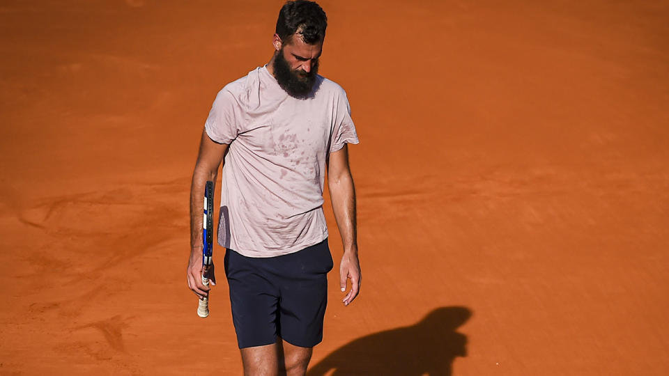 Benoit Paire, pictured here during his loss to Francisco Cerundolo at the Argentina Open.