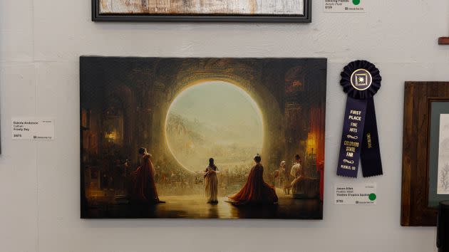 An AI-generated artwork from Jason Allen won first place in a competition at the Colorado State Fair this summer. (Photo: Colorado State Fair)