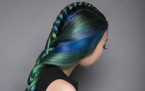 Jewel-tone hair is the new gorgeous multi-color look for brunettes