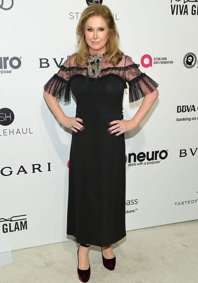 Kathy Hilton announced on Twitter Jen was pregnant and expecting a girl. Photo: Getty Images