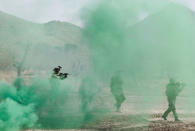 Afghan army Special Forces take part in a military exercise in Rishkhur district outside Kabul, Afghanistan March 12, 2017. Picture taken on March 12, 2017. REUTERS/Omar Sobhani