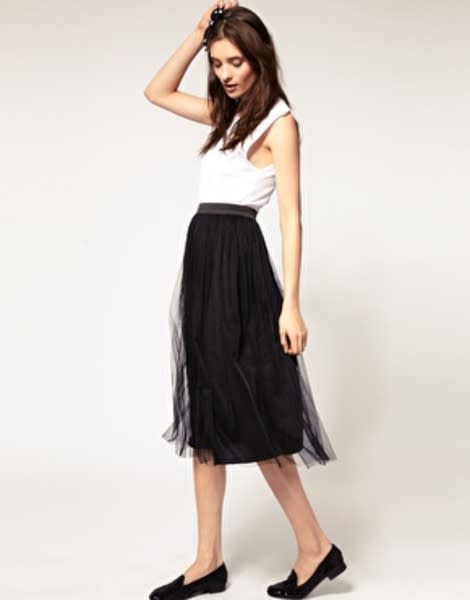 Mesh Midi Skirt, $16.11