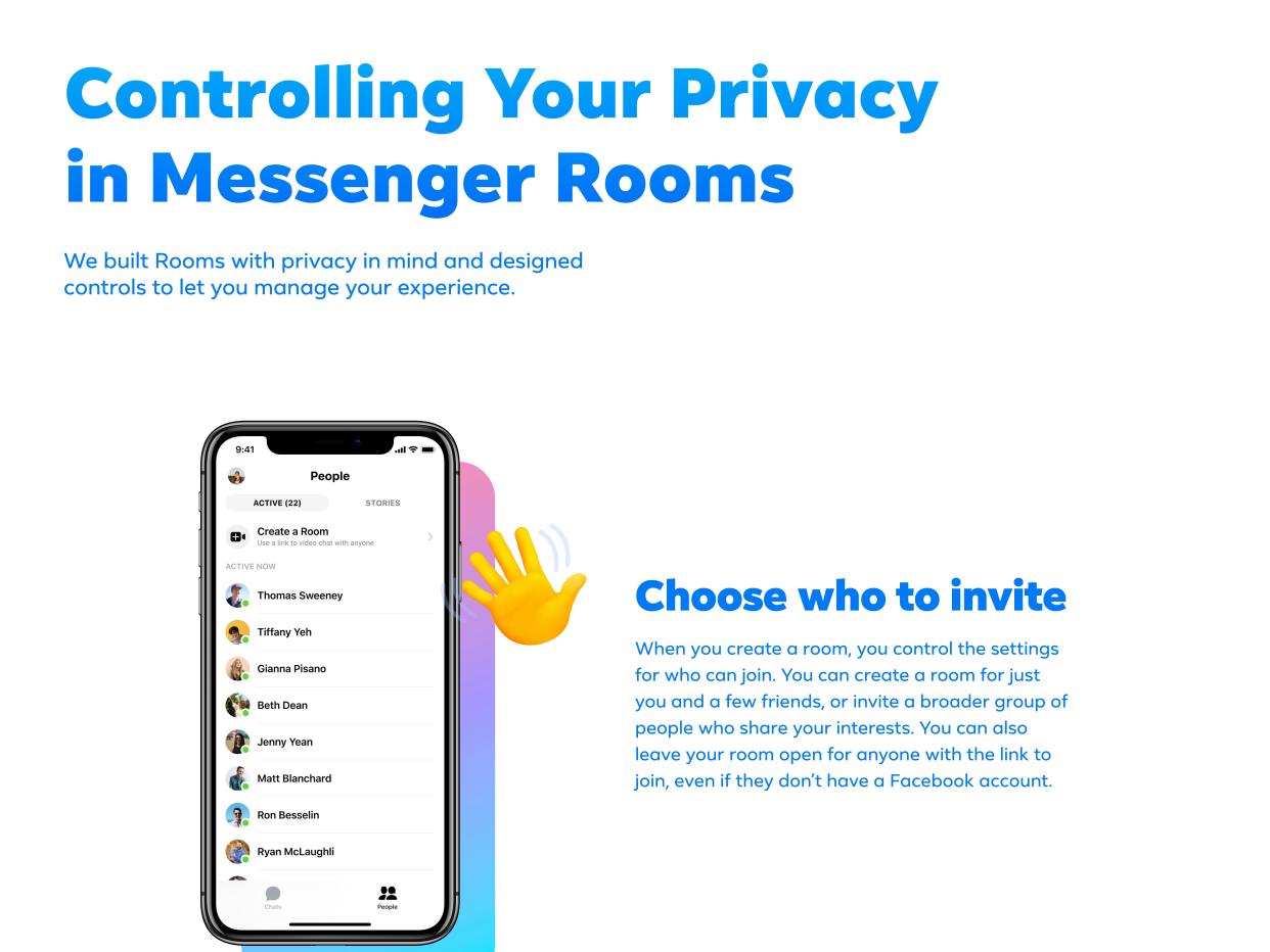 8. Messenger Rooms Infographic