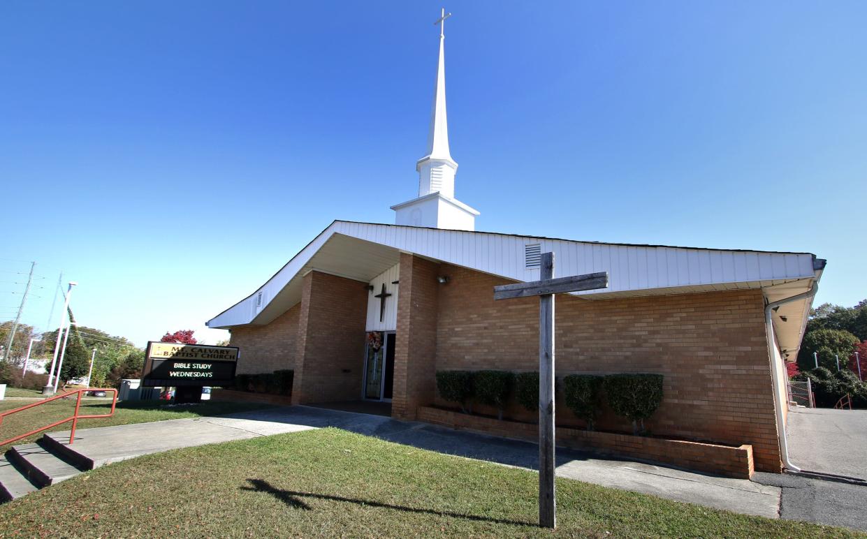 The exterior of Mt. Calvary Baptist Church on Dr. Martin Luther King Jr. Way in Gastonia.