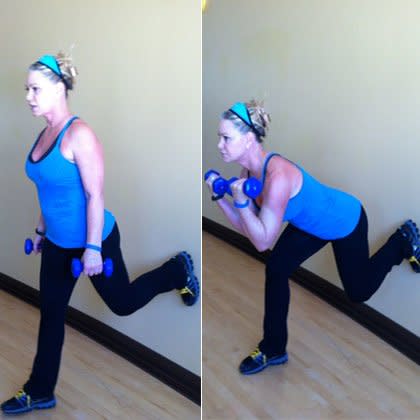 Single-Leg Wall Lunges