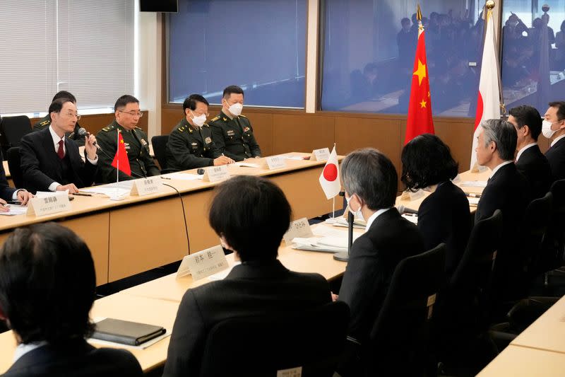 Japan-China security dialogue at the foreign ministry, in Tokyo