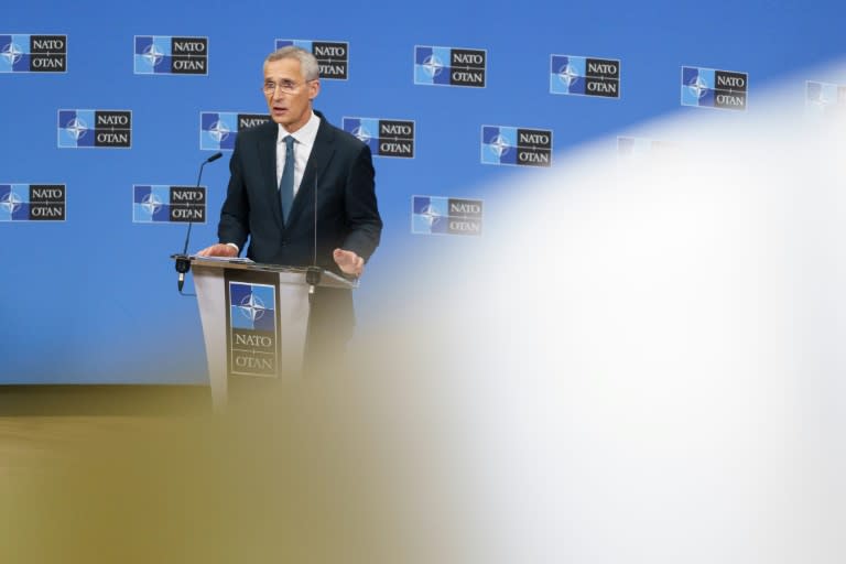 El secretario general de la OTAN, Jens Stoltenberg, habla durante una conferencia de prensa en la sede de la OTAN en Bruselas el 14 de junio de 2024. (SIMON WOHLFAHRT)