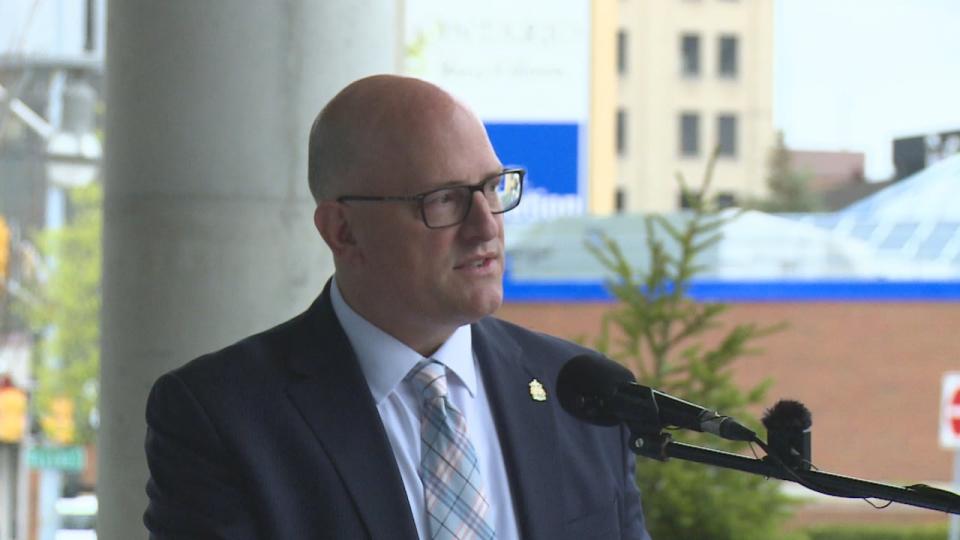 Windsor Mayor Drew Dilkens unveiled a sweeping plan for revitalizing downtown Windsor on Tuesday, April 23, 2024. 