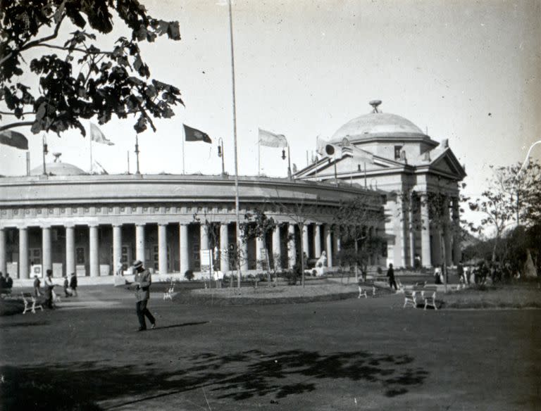 El Circo Romano del Parque Japonés ofrecía obras de teatro y representaciones de la vida en la Roma Imperial.