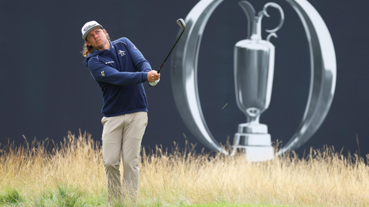  Cameron Smith plays a shot on the course at The Open 2023 