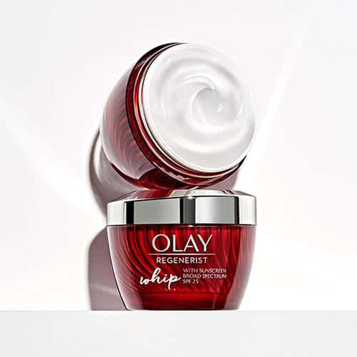 <p><a href="https://go.redirectingat.com?id=74968X1596630&url=https%3A%2F%2Fwww.olay.com%2Fen-us%2Fskin-care-products%2Folay-regenerist-whip-face-moisturizer-spf-25&sref=https%3A%2F%2Fwww.thepioneerwoman.com%2Fbeauty%2Fskin-makeup-nails%2Fg34551291%2Fbest-moisturizer-with-spf%2F" rel="nofollow noopener" target="_blank" data-ylk="slk:Shop Now;elm:context_link;itc:0;sec:content-canvas" class="link rapid-noclick-resp">Shop Now</a></p><p>Olay Regenerist Whip Face Moisturizer SPF 25</p><p>$29.24</p><p>olay.com</p><span class="copyright">Olay</span>