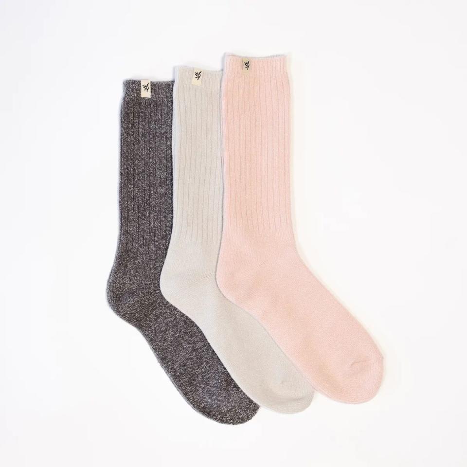 <p><a href="https://shop.oprahdaily.com/the-plush-lounge-sock.html" rel="nofollow noopener" target="_blank" data-ylk="slk:Shop Now;elm:context_link;itc:0;sec:content-canvas" class="link ">Shop Now</a></p><p>Plush Lounge Socks</p><p>oprahdaily.com</p><p>$36.00</p>