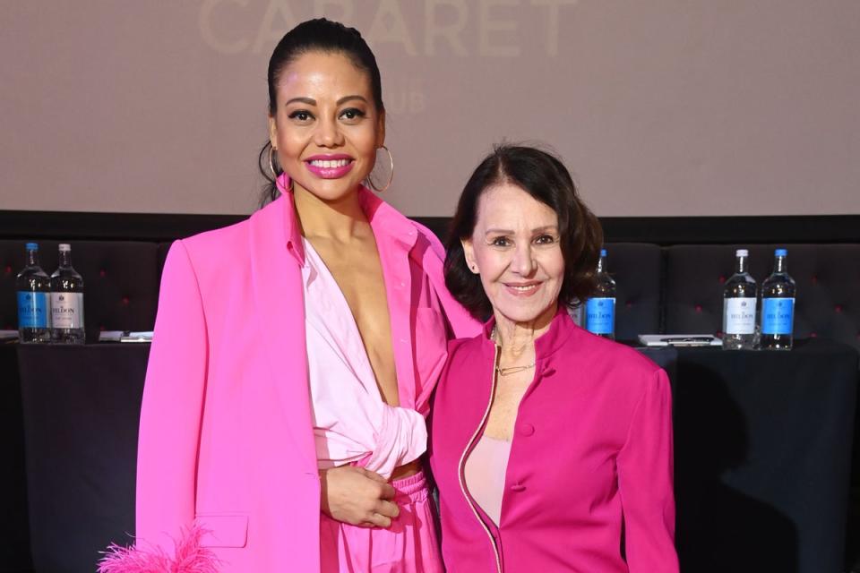 Dame Arlene Phillips & Emma Weymouth Help Select The London Cabaret Club's New Performers: Emma Weymouth, Marchioness of Bath, and Dame Arlene Phillips pose at The London Cabaret Club to select its new performers during open auditions on January 30, 2023 in London, England.   Pic Credit: Dave Benett (Dave Benett)