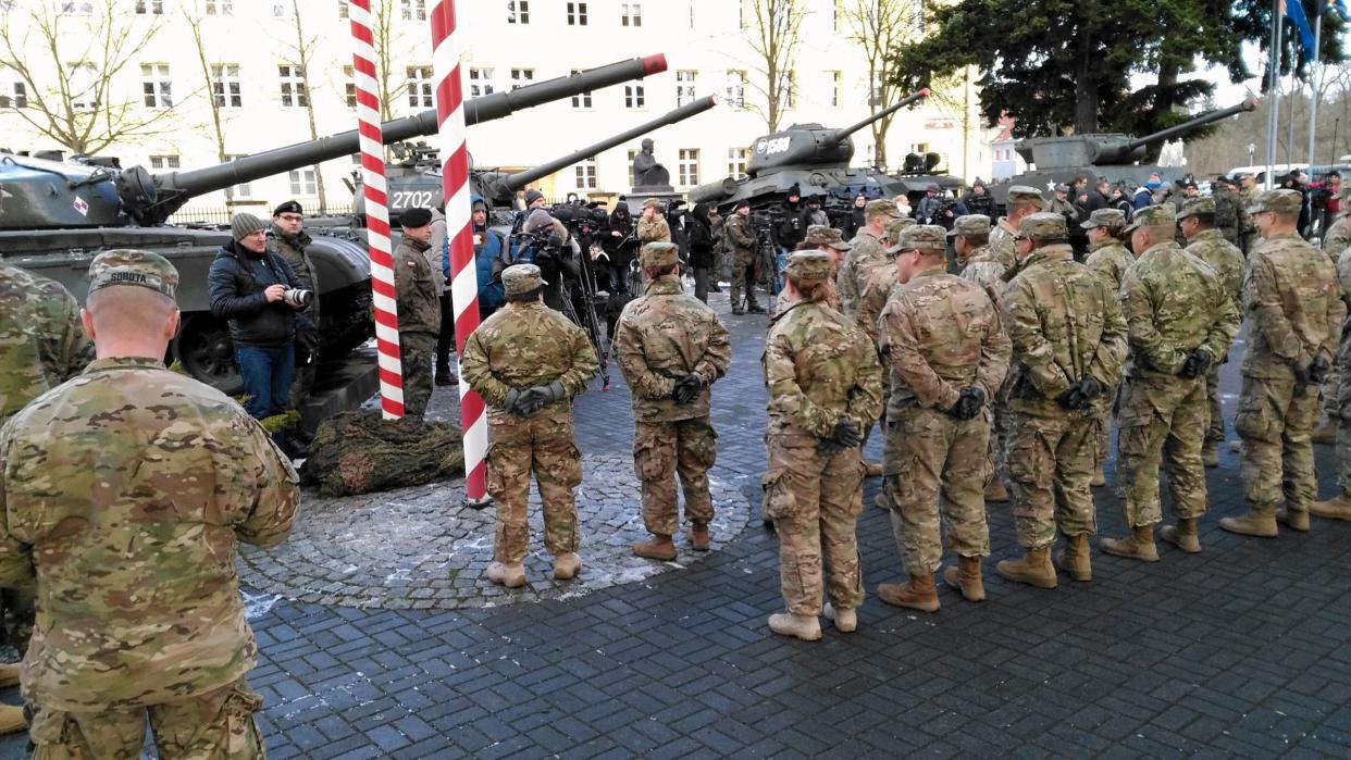 US troops military Germany Poland NATO Russia