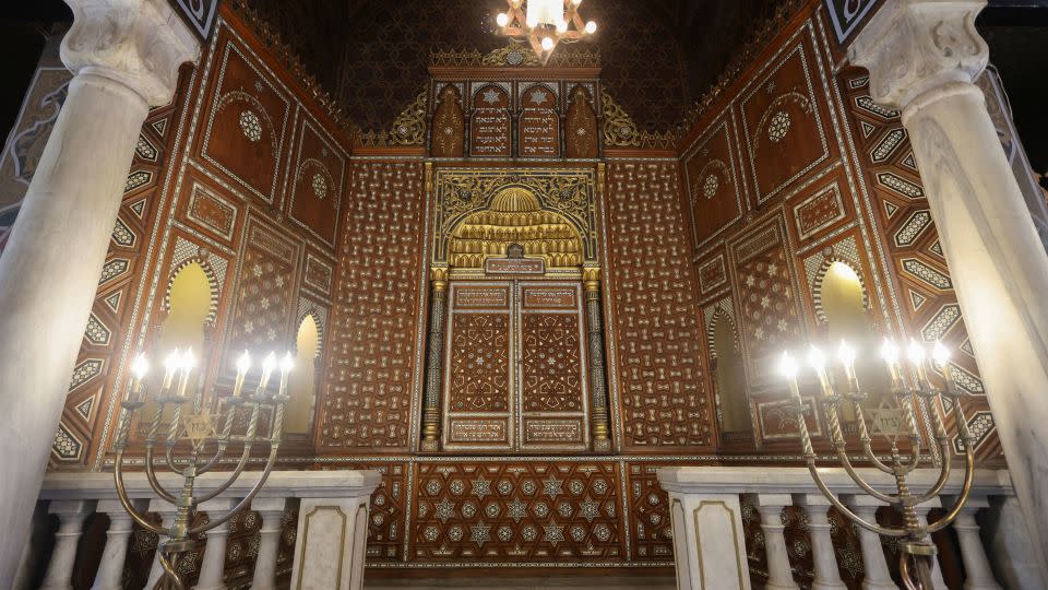 The Ark and "Menorah" at the newly restored Ben Ezra Synagogue, in old Cairo, Egypt. - Amr Abdallah Dalsh/Reuters