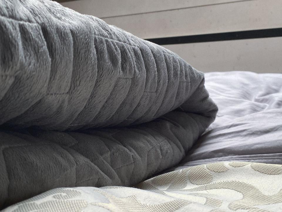 Try a weighted blanket (or a good hug).