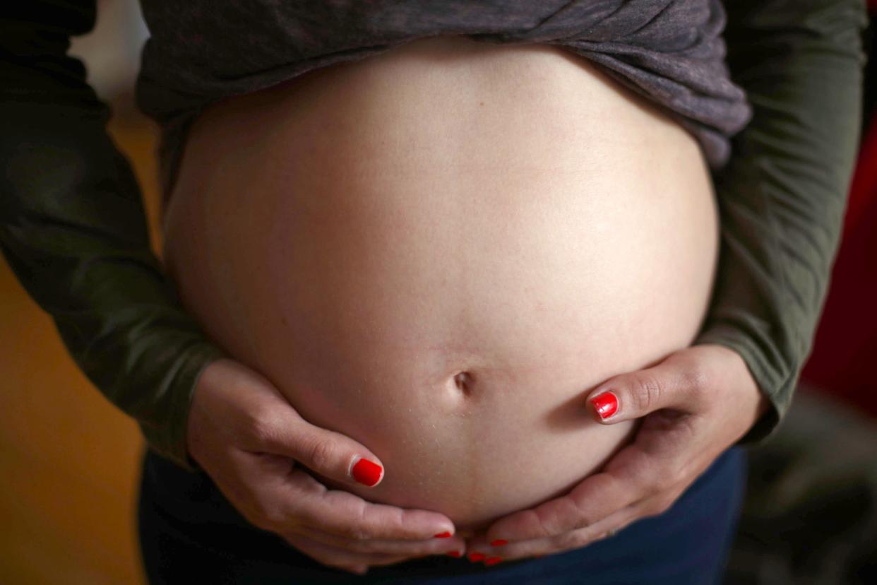 Embargoed to 0001 Tuesday April 6 File photo dated 24/05/18 of a pregnant woman. Figures suggest fewer than one in 10 pregnant women are vaccinated against Covid-19. Issue date: Tuesday April 6, 2021. (PA Wire)