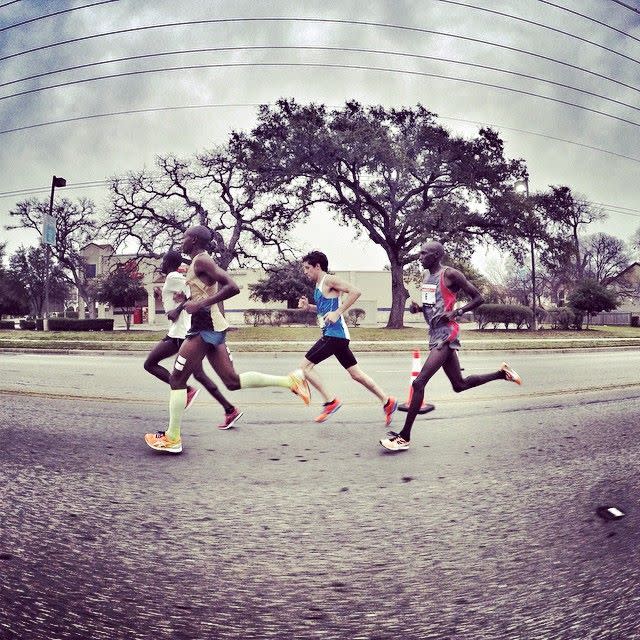 Austinite David Fuentes will compete in the Olympic marathon trials Feb. 2, 2024 in Orlando, Florida. (Courtesy: David Fuentes)