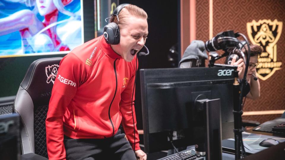 Fnatic陣中AD選手Rekkles生涯第六度出征世界賽，平前隊友sOAZ紀錄，並列賽區第一。   圖：翻攝自FNC Twitter