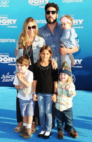 <p>Jason LaVeris/FilmMagic</p> Jon Bernthal and Erin Angle with their children in 2016