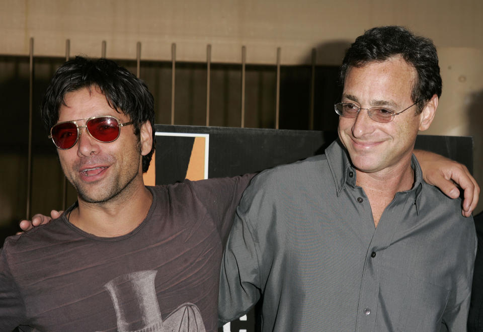 John Stamos and Bob Saget during 