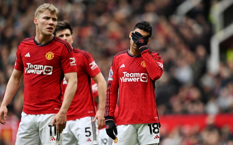 Casemiro during Manchester United's 1-1 draw against Burnley