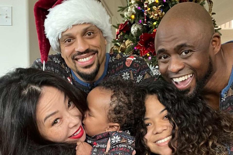 <p>Wayne Brady/Instagram</p> Wayne Brady and family 