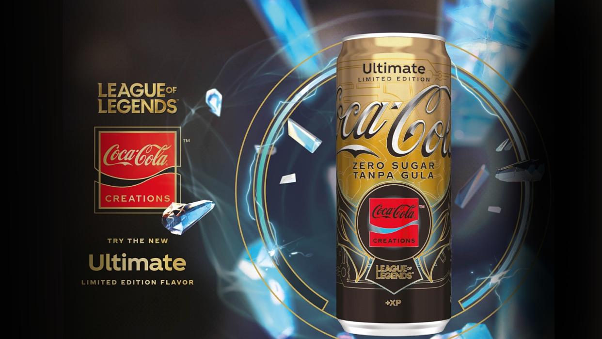 The Coca-Cola Ultimate Zero Sugar limited-edition flavour is a collaboration between Riot Games and Coca-Cola and will be available in select markets around the world, including Malaysia and Singapore. (Photo: Coca-Cola)