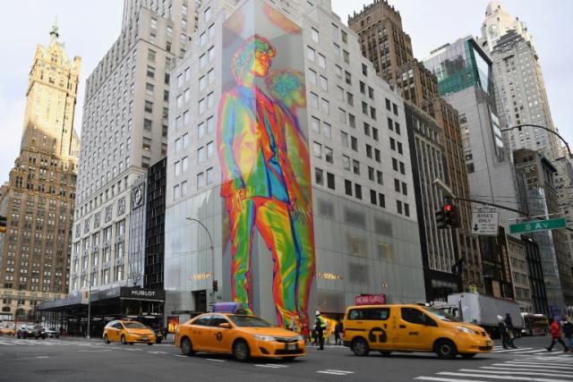 A 12-story art installation by Virgil Abloh at the Louis Vuitton