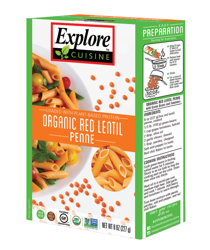 Explore Cuisine Organic Red Lentil Penne