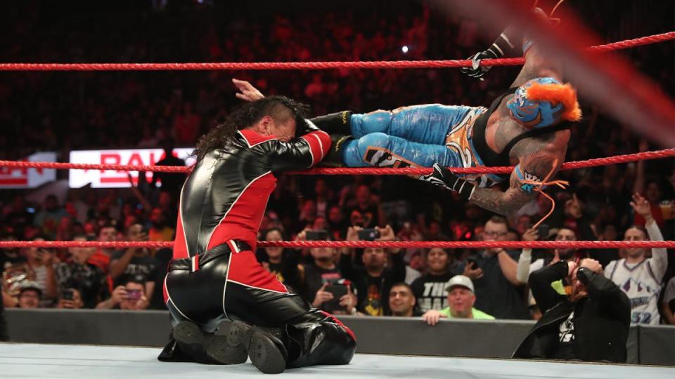 WWE star Rey Mysterio is seen during an episode of "Monday Night Raw." (Photo courtesy of WWE)