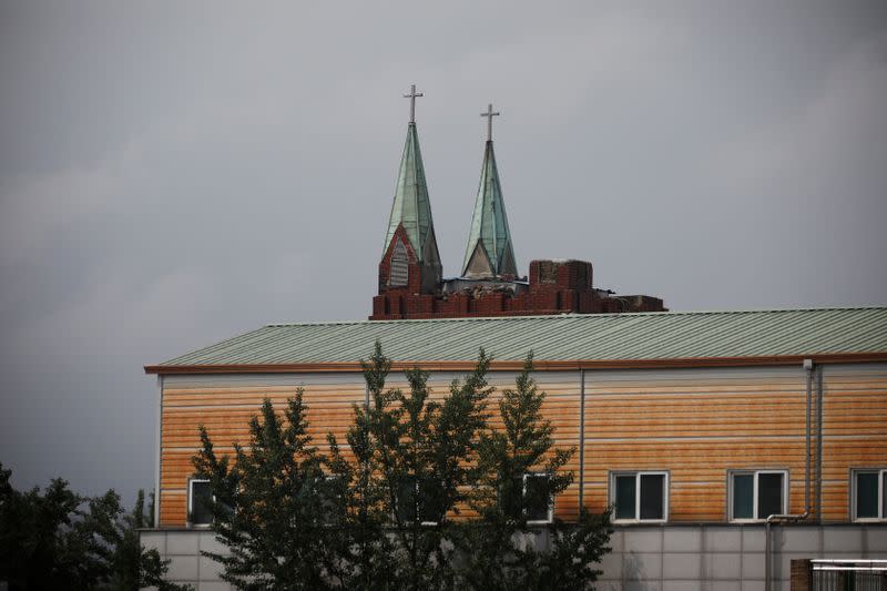 The Sarang Jeil Church, which has become a new cluster of coronavirus disease (COVID-19) infections, is seen in Seoul