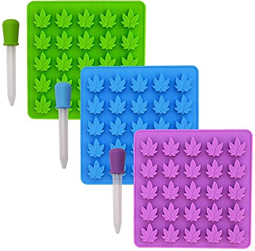 Silicone Marijuana Pot Leaf Gummy Chocolate Hard Candy Mold w