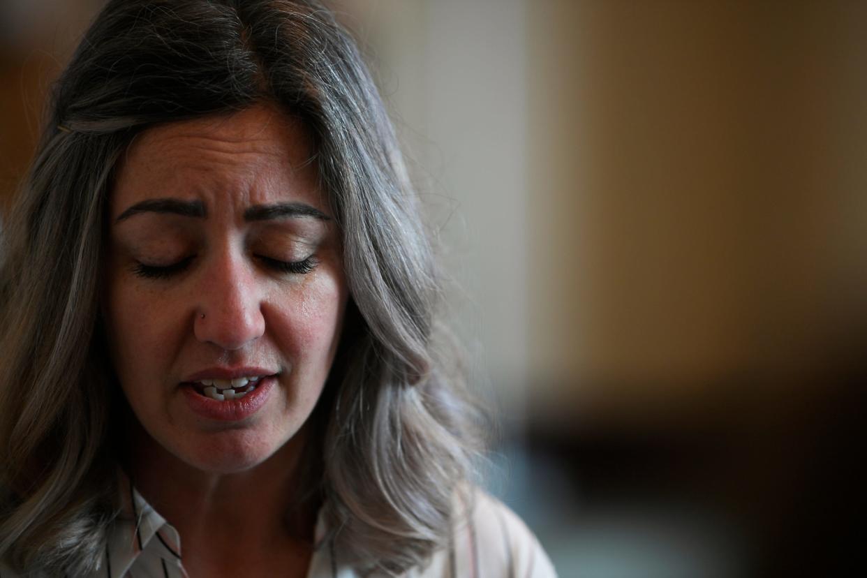 RaDonda Vaught speaks about her experience while waiting for the jury to finish deliberating her case at Justice A.A. Birch Building in Nashville, Tenn., Friday, March 25, 2022.