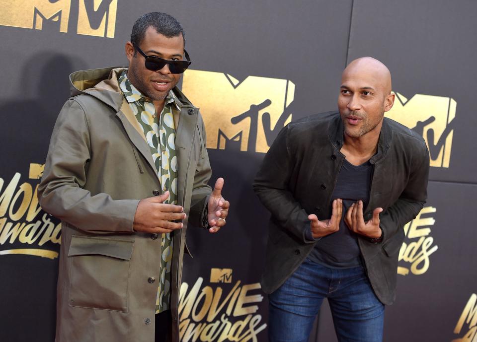 Jordan Peele and Keegan-Michael Key starred in sketch show Key & Peele. (Invision/AP)