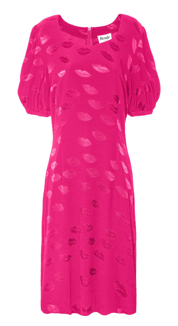 <p>Rouje Marla Dress, $185, <a href="https://www.rouje.com/e-shop/categories/robes/robe-marla-fuschia.html" rel="nofollow noopener" target="_blank" data-ylk="slk:available here;elm:context_link;itc:0;sec:content-canvas" class="link ">available here</a>. </p>