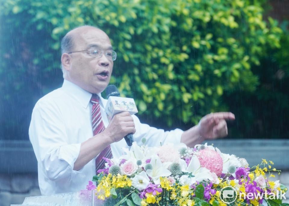 前行政院長蘇貞昌出席農業部揭牌儀式暨部長布達典禮。   圖：張良一/攝（資料畫面）