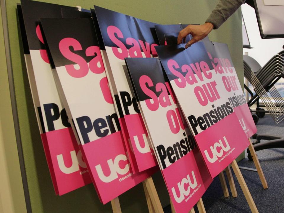 The University and College Union to ballot its members on strikes over pay, pensions and working conditions (Yui Mok/PA) (PA Archive)