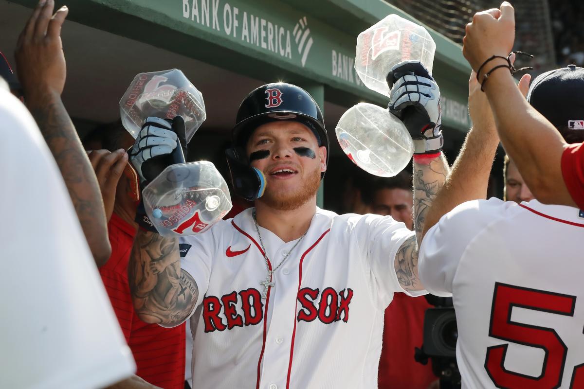 Verdugo becomes 1st player in Red Sox history to hit a leadoff homer in the  1st in 3 straight games