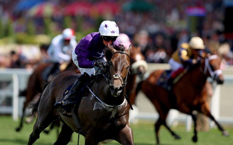 Valiant Force crosses the winning line at Ascot- Super agent Kia Joorabchian is shaking up horseracing - and lands 150-1 Royal Ascot winner